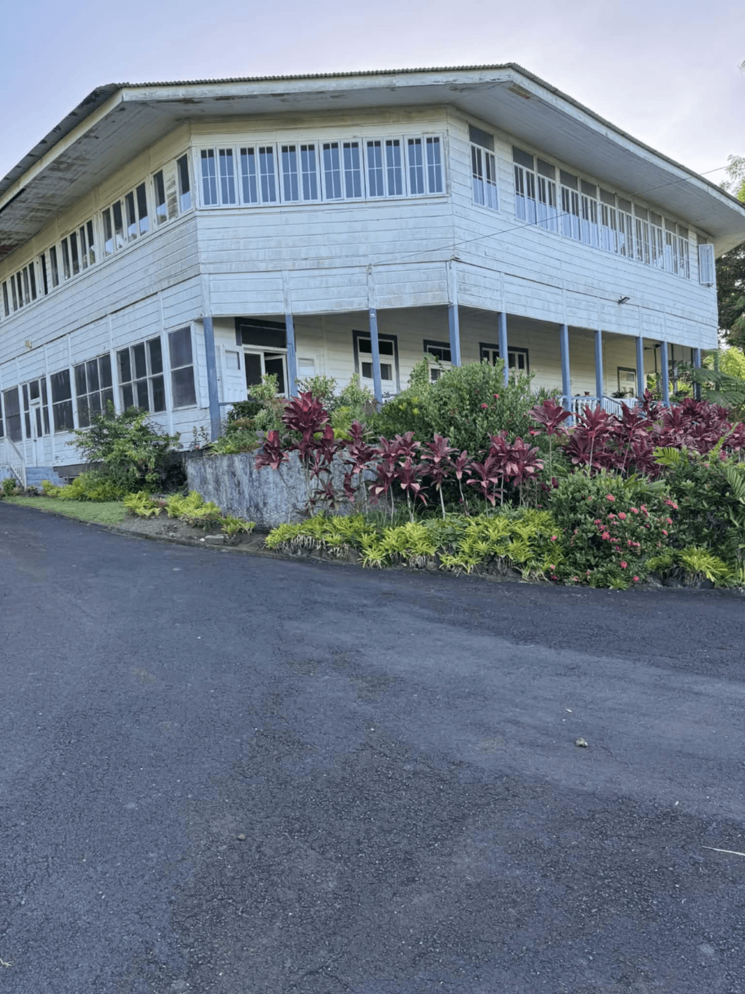 Leaking roof with visible water damage and mold growth